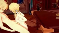Reproducir Namehin touch on hentai - éter y lumine passjob y follada con pis desnatado en su kitty-cat - juego de computadora japonés porno animación 3d