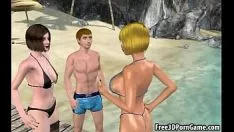 Abspielen Der gehörnte Punkt fickt jeweils zwei 3D-Skizzenbabys auf dem Hintern