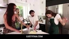 Play Lustyfam - no nut november isn't possible when stepmom and girlfriend are around