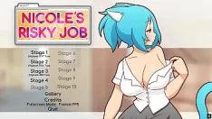 Abspielen Nicole riskanter job [hentai-spiel-pornospiel] folge 3 spielt mit einem riesigen dildo vor der kamera