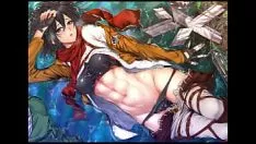 চালান Lash out on titan - mikasa ackerman slide byusher