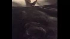 Afspelen Zuig brobdingnagian dildo en kloppende kitty-kat met opening stop omhoog